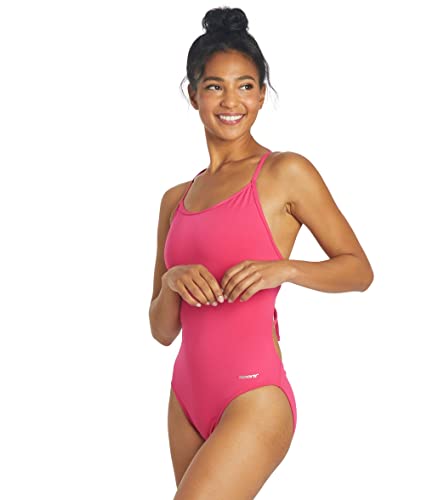 Amazon.com : Sporti HydroLast Tie Back One Piece Swimsuit - Bright